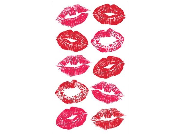 Sticko Glitter & Acetate Valentine Stickers-Sugar Kisses