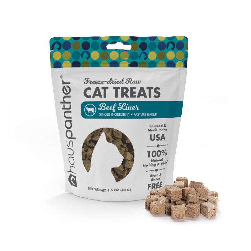 Hauspanther Freeze Dried Beef Liver Cat Treats - 1.5oz