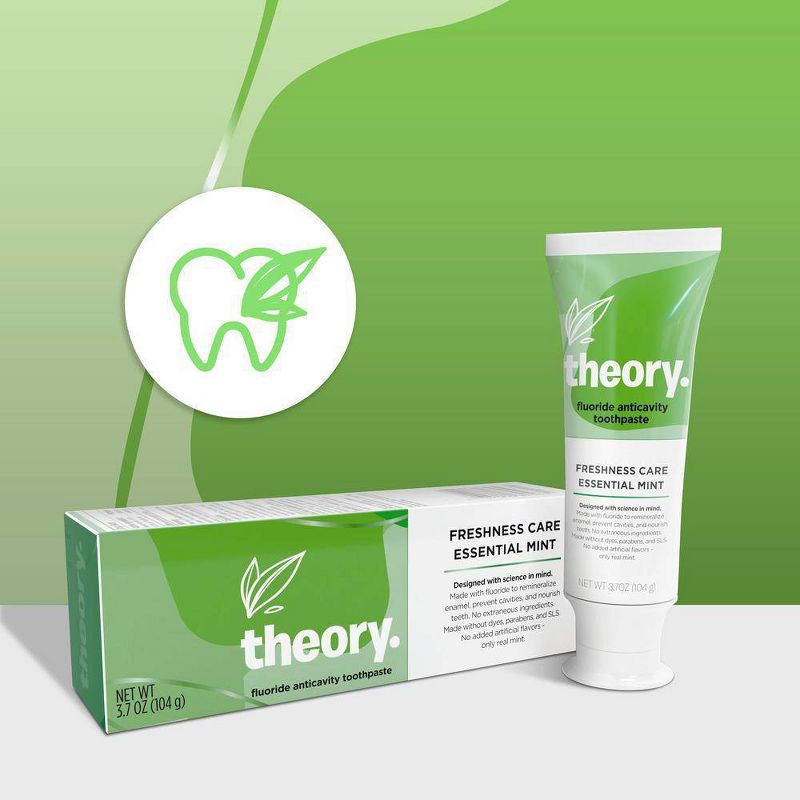 Theory Freshness Care Essential Mint Natural Toothpaste - 3.7oz