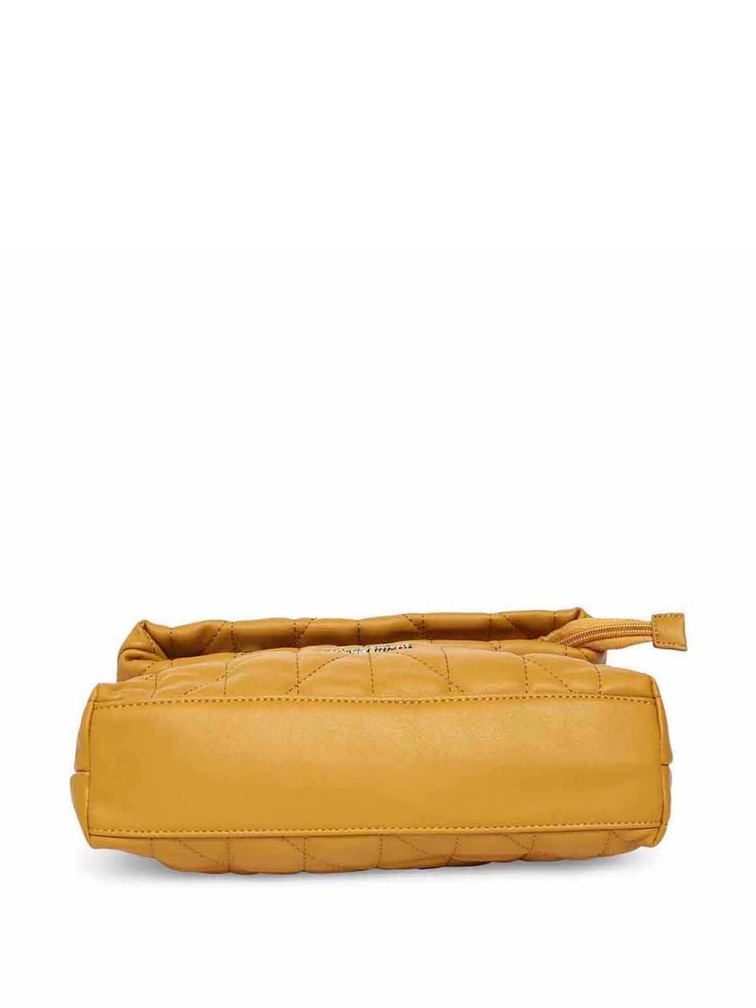 Marina Galanti Yellow Quilted Medium Sling Handbag