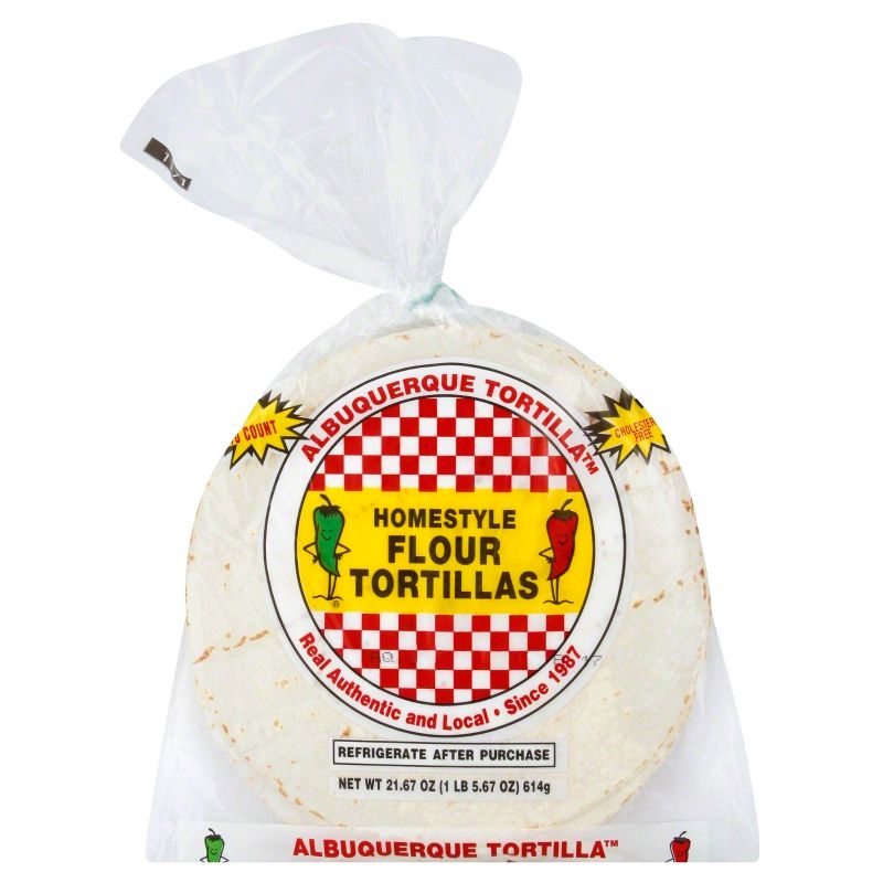 Albuquerque Homestyle Taco Size Flour Tortillas - 21.7oz/10ct