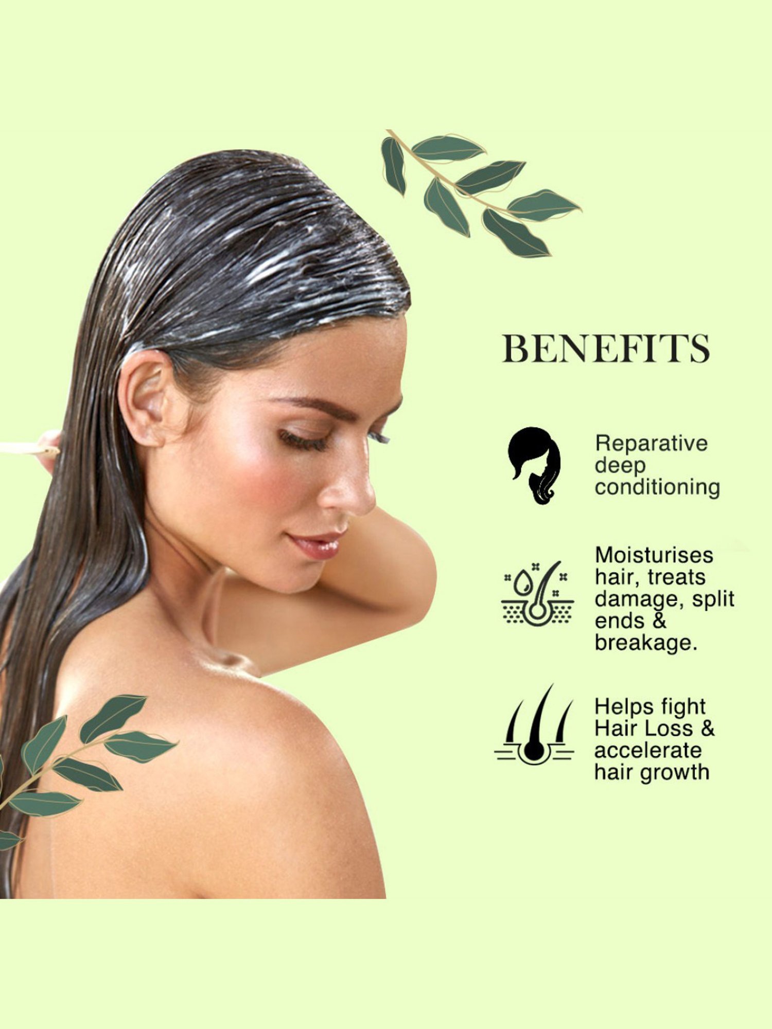 Richfeel Brahmi Intensive Repair Hair Pack (100 gm) - Pack of 3