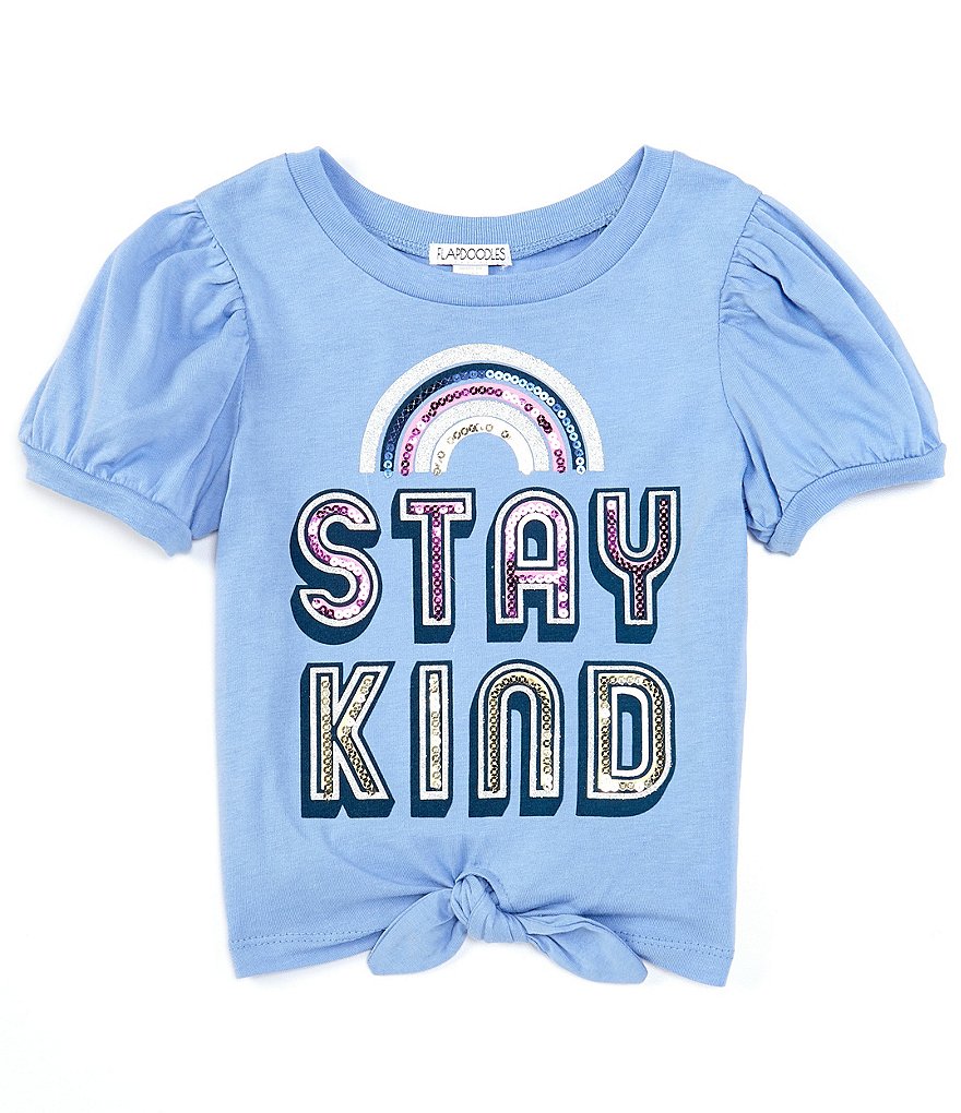 Flapdoodles Little Girls 2T-6X Short-Sleeve Stay Kind Graphic Tee