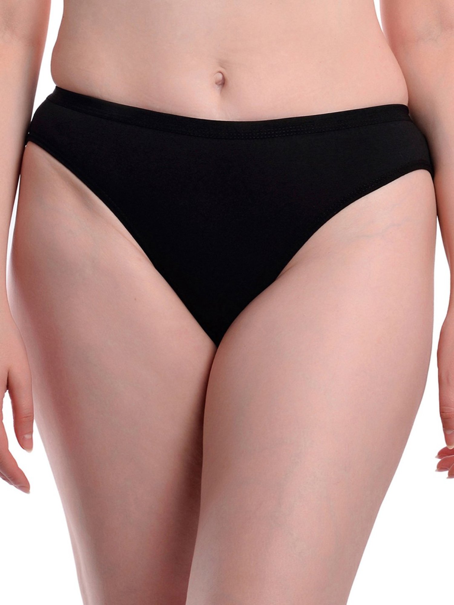 AROUSY Black Cotton Hipster Panty