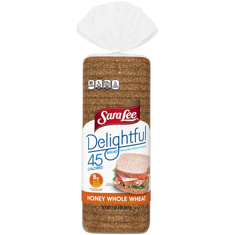 Sara Lee Delghtful 100% Whole Wheat with Honey Bread - 20oz