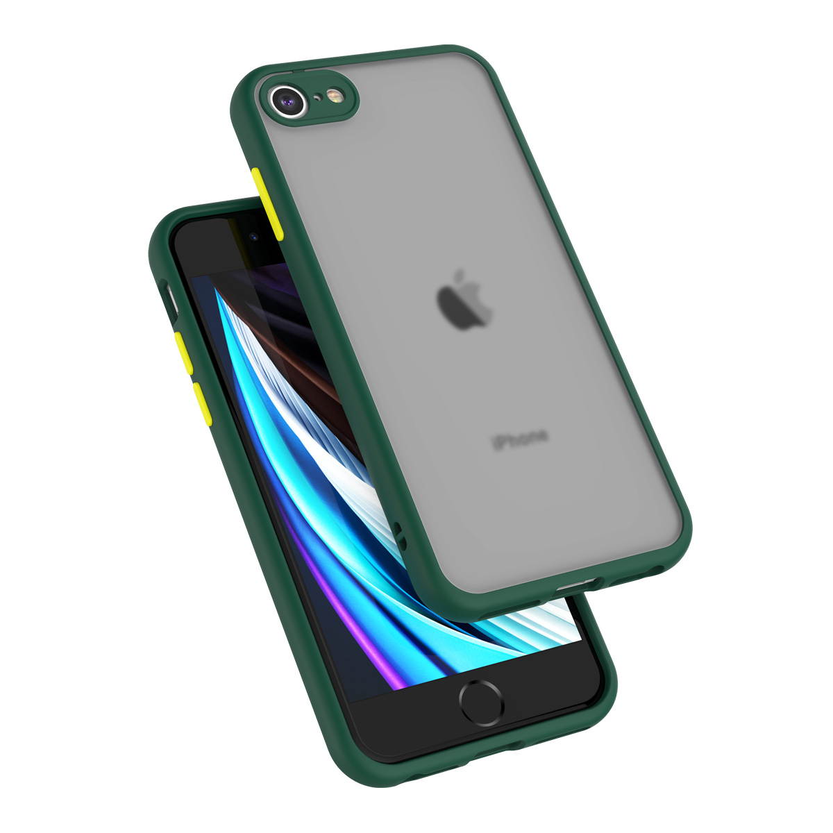 iPhone SE 2 2020 Case, Hard Case for iPhone 7 / 8 Shock Absorbing,Tekcoo Translucent Matte Sturdy Case [Military Grade Drop Tested] Soft TPU Bumper Slim Phone Case Cover for iPhone SE 2 2020 4.7"