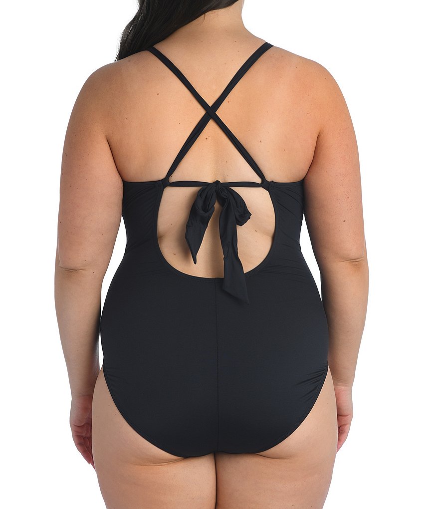 Magicsuit Plus Size Yvonne Control Fit One Piece Swimdress