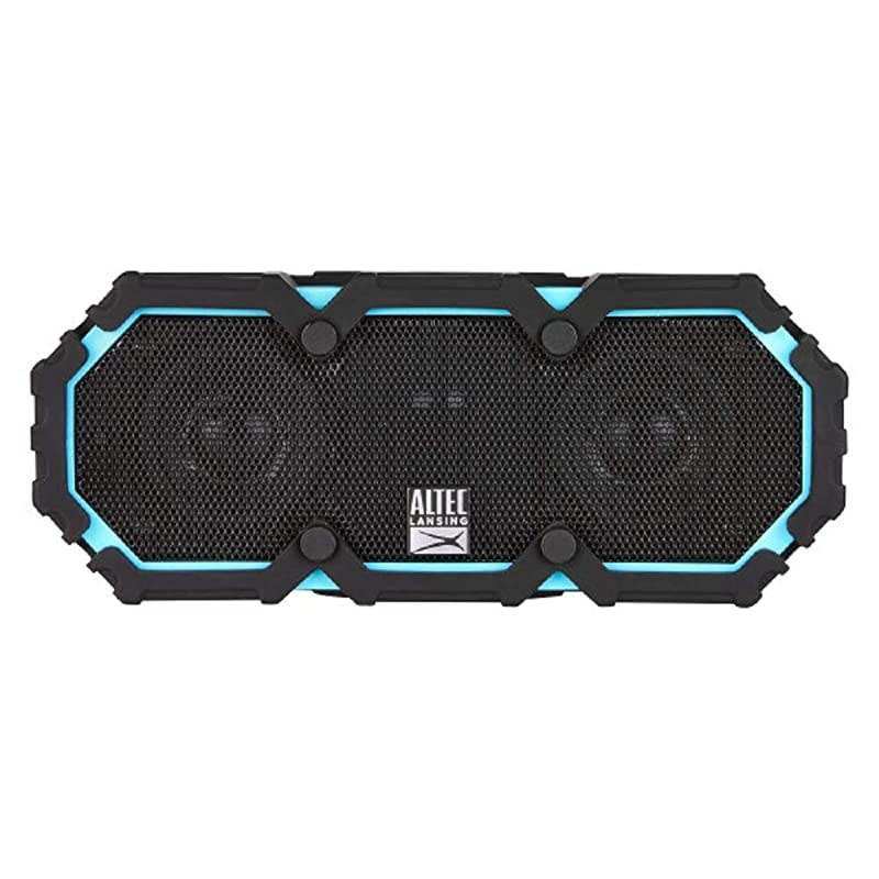 Life Jacket 2 Bluetooth Speaker Wireless Waterproof Floatable Portable Loud Volume Strong Bass Rich Stereo System USB Charger Microphone and 30 ft Wireless Range IP67 Black