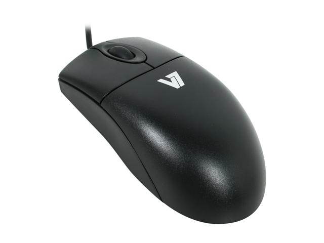 V7 M30P20-7N Black Wired Optical Mouse