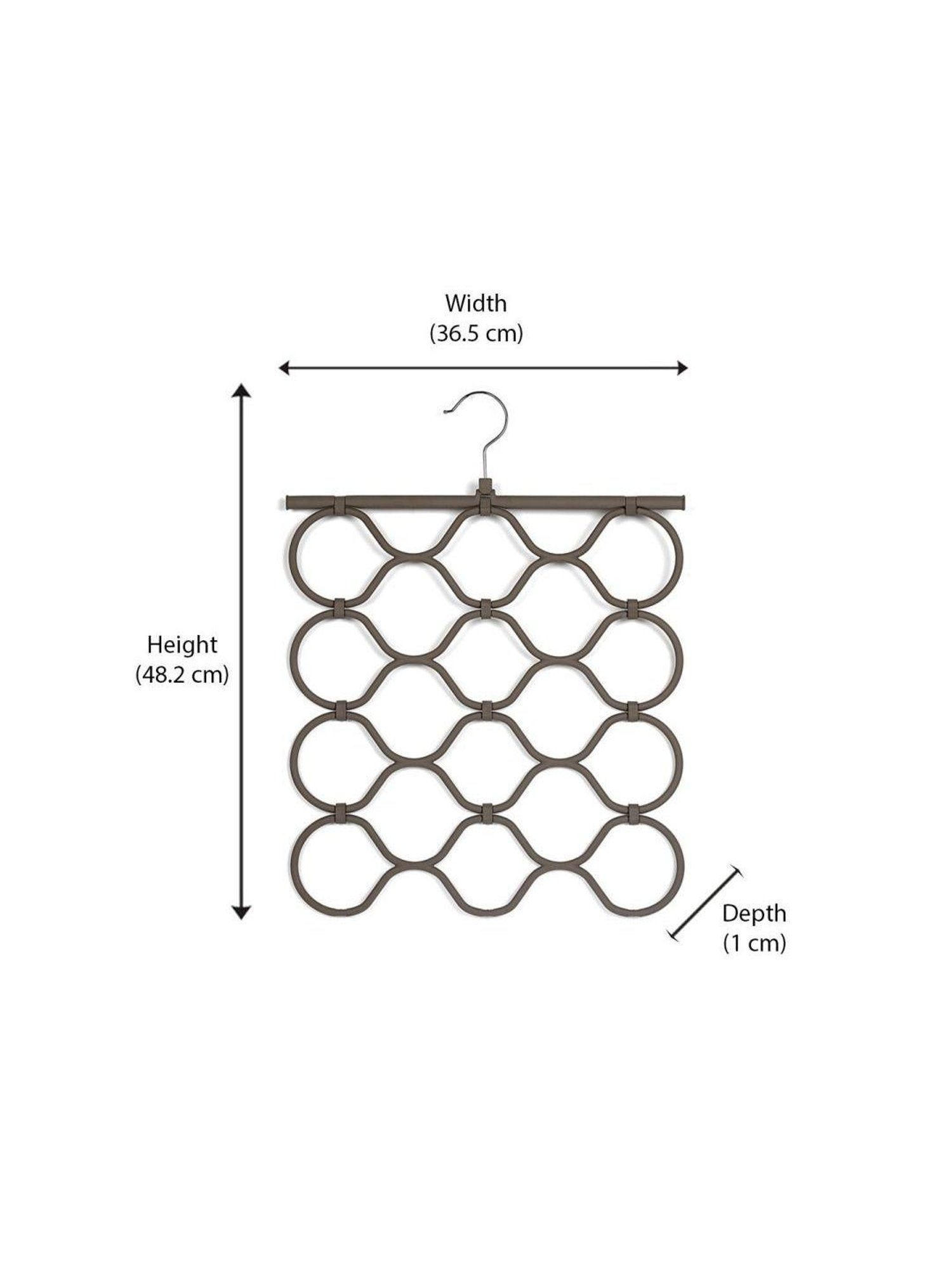 @home Grey Plastic 4 Layers Hanger