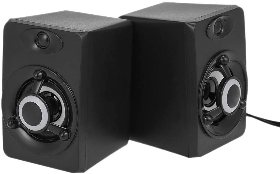 Docooler USB Wired Speaker LED Computer Speaker Bass Stereo Music Player Subwoofer Sound Box for Desktop Laptop Notebook Tablet PC Smart Phone