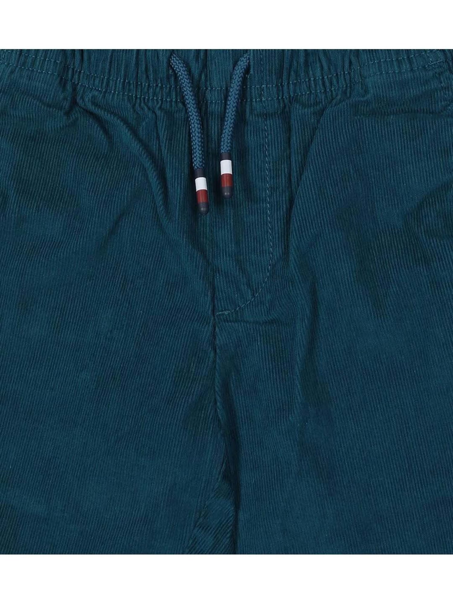 Tommy Hilfiger Boys Petrol Cotton Regular Fit Trousers