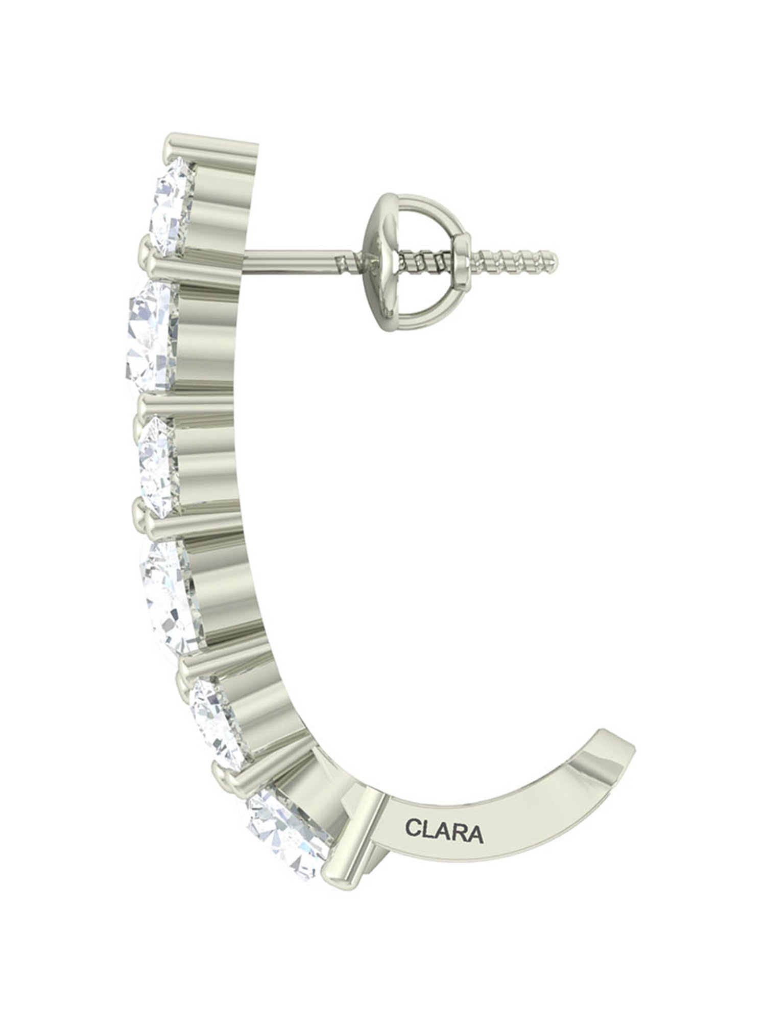 Clara 92.5 Sterling Silver Celine Earrings for Women