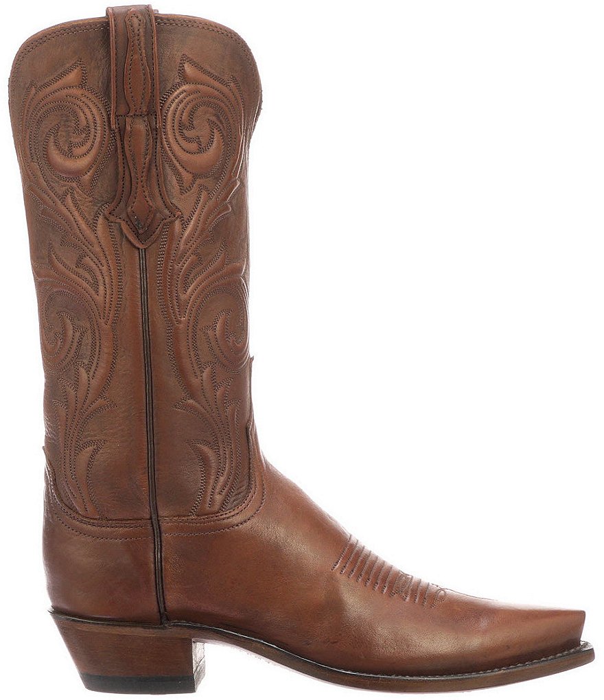 Lucchese Nicole Leather Embossed Western Boots
