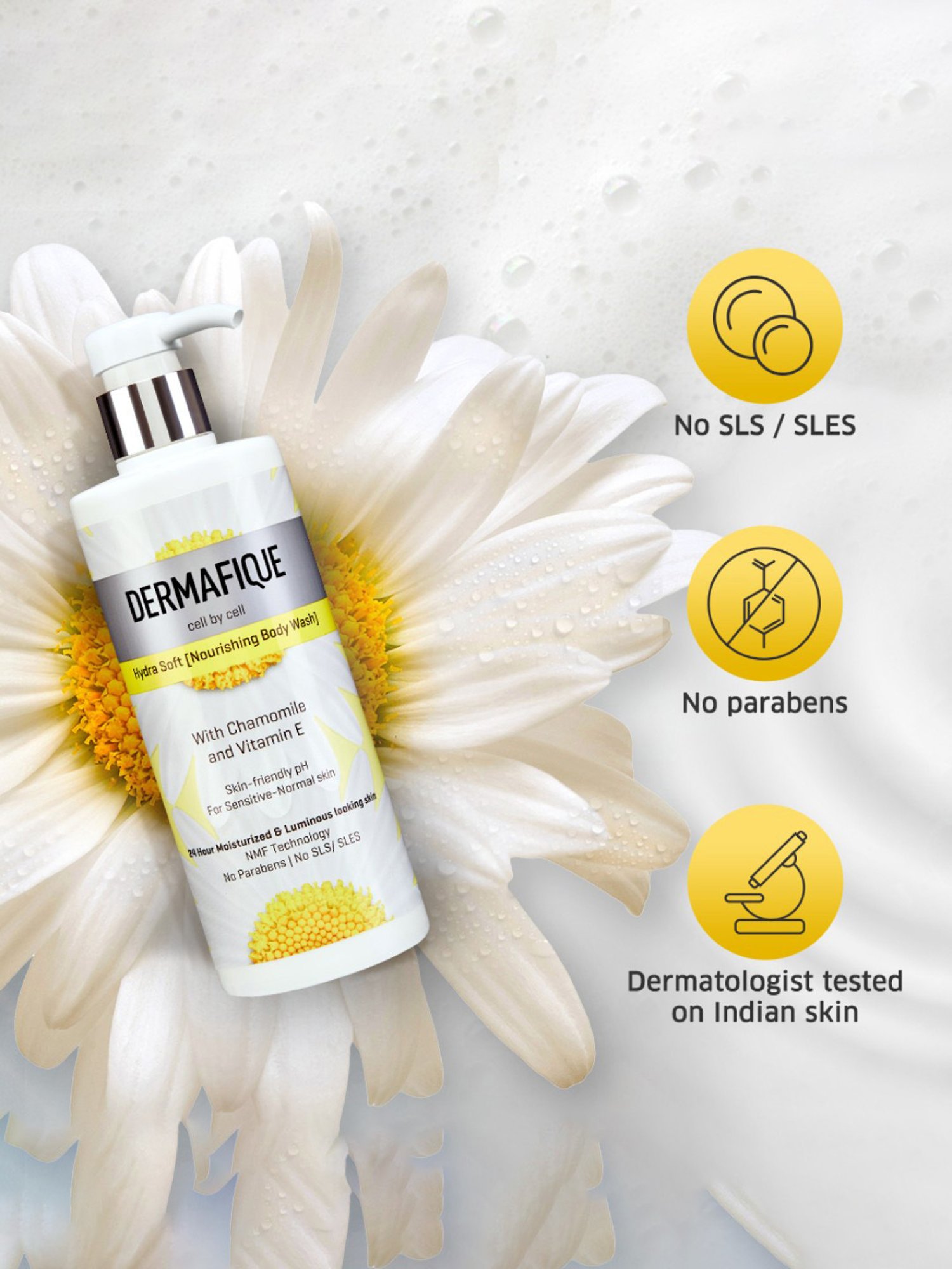 Dermafique Hydra Soft Nourishing Body Wash - 500 ml