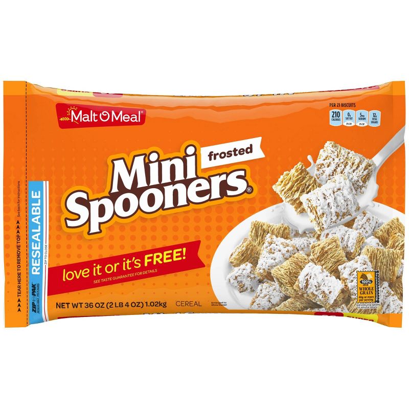 Frosted Mini Spooners Breakfast Cereal - 36oz - Malt O Meal
