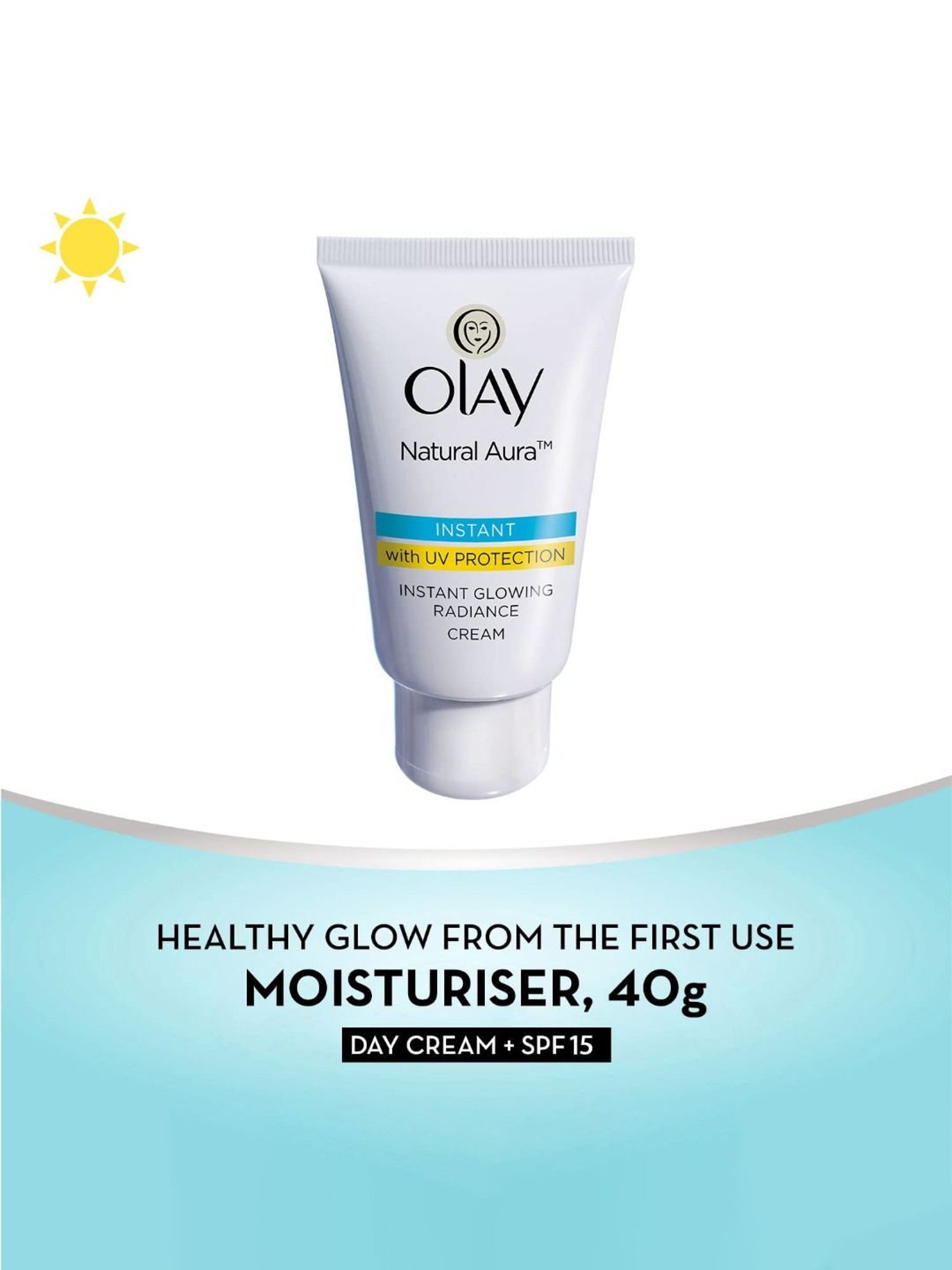 Olay Natural Aura Instant Glowing Radiance Cream - 40 gm