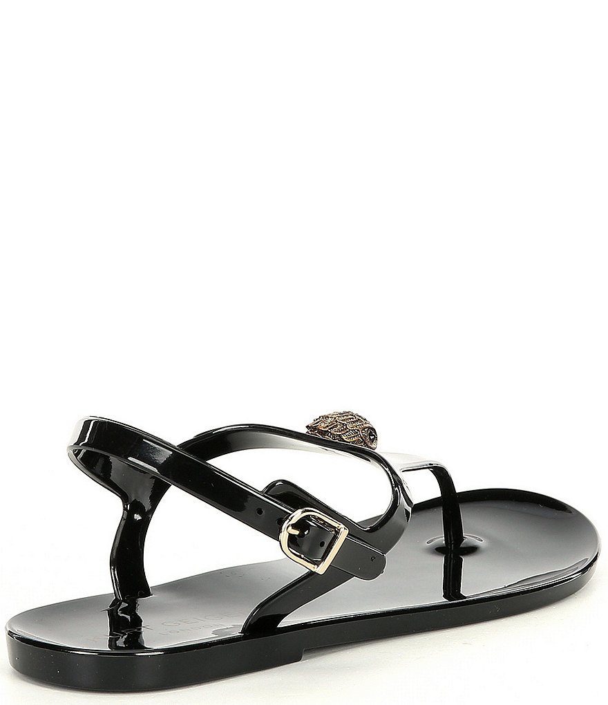 Kurt Geiger London Maddison Ornament Detail Jelly Flat Sandals