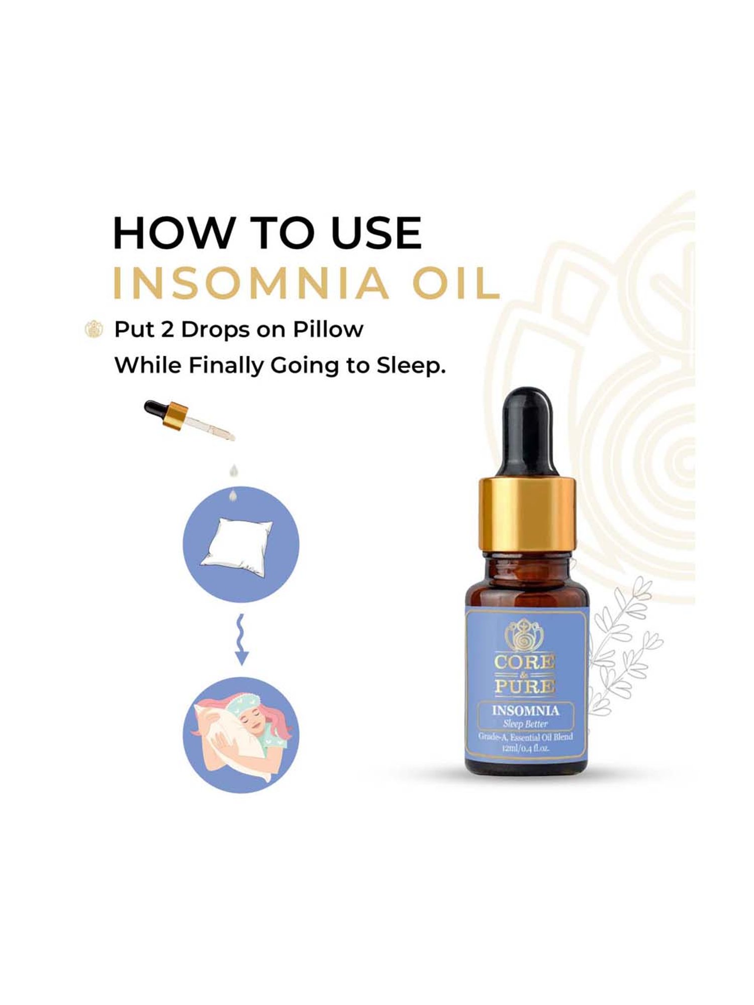 CORE & PURE Insomnia Oil - 12 ml