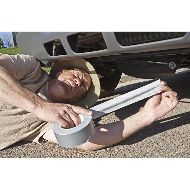 Duty Silver Duct Tape - 5 Roll Multi Pack - 30 Yards x 2 Inch - Strong, Flexible, No Residue, All-Weather and Tear by Hand - Bulk Value for Do-It-Yourself Repairs, Industrial, Professional Use