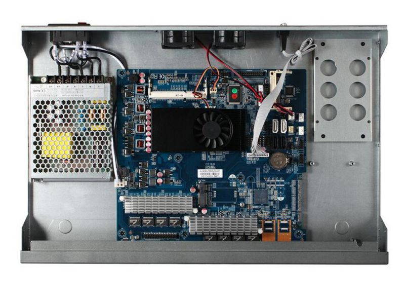 1U Cabinet Firewall VPN Mikrotik VPN Router Network Security Server with AES-NI 8 Nics I7 3517U 2G RAM 32G SSD R14