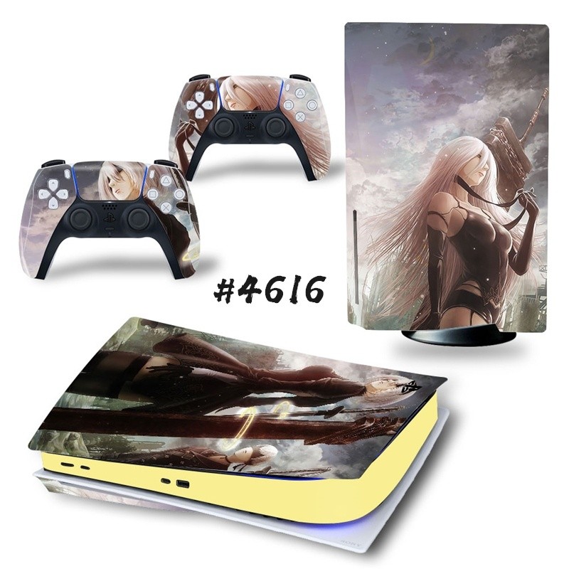 NieR Automata PS5 Disc Skin Sticker Protector Decal Cover for PlayStation 5 Console & Controller PS5 Disk Skin Sticker Vinyl