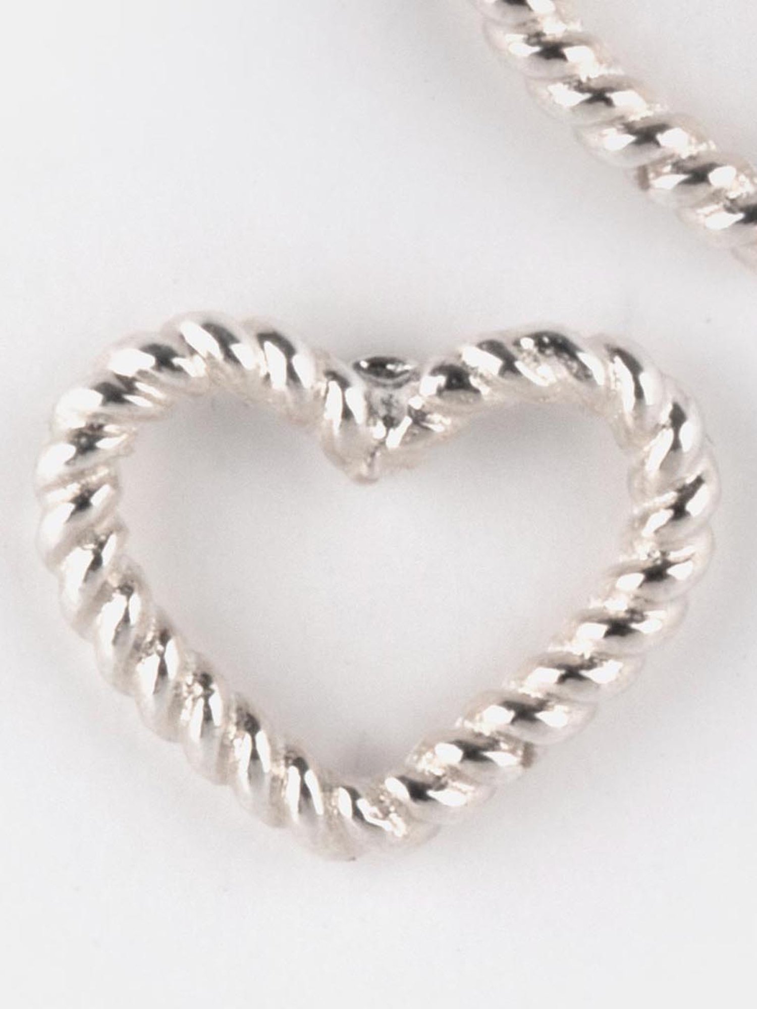 Shaya 92.5 Sterling Silver Same Old Love Heart Earrings for Women