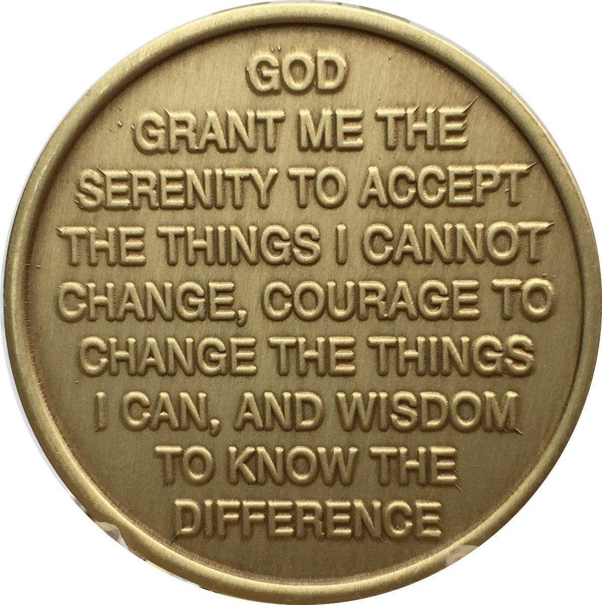 Change Is The Essence Of Life Color Rainbow Butterfly Serenity Prayer Medallion Chip
