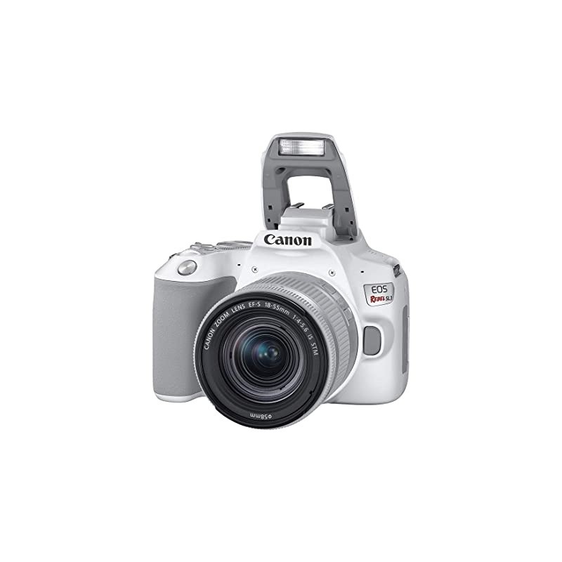 EOS REBEL SL3 Digital SLR Camera with EF-S 18-55mm Lens Kit, Built-in Wi-Fi, Dual Pixel CMOS AF and 3.0 inch Vari-angle Touch Screen, White