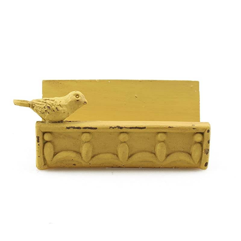 Business Card Holder Stand Bird Design (Gold)