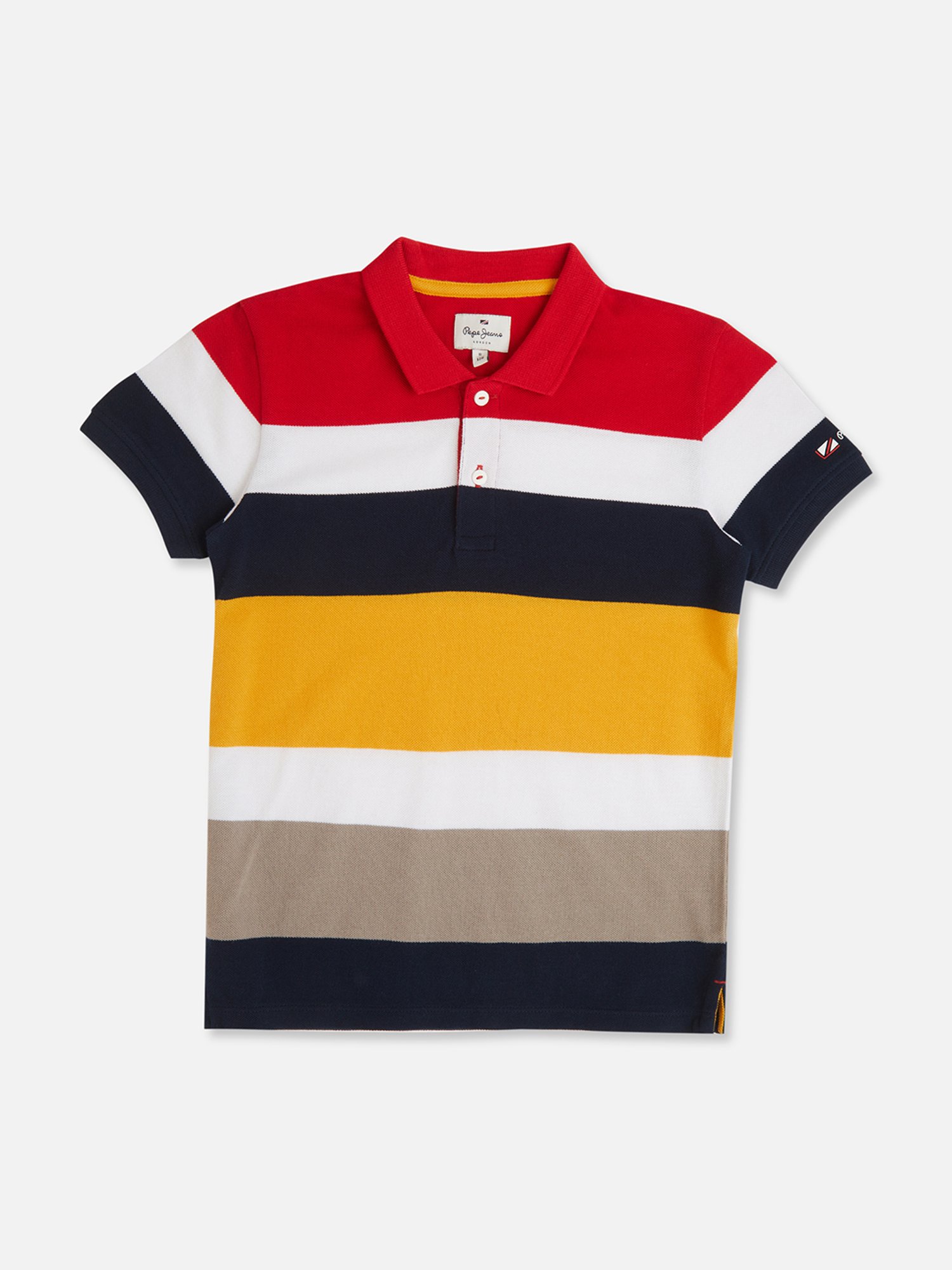 Pepe Jeans Kids Multicolor Striped Polo T-Shirt