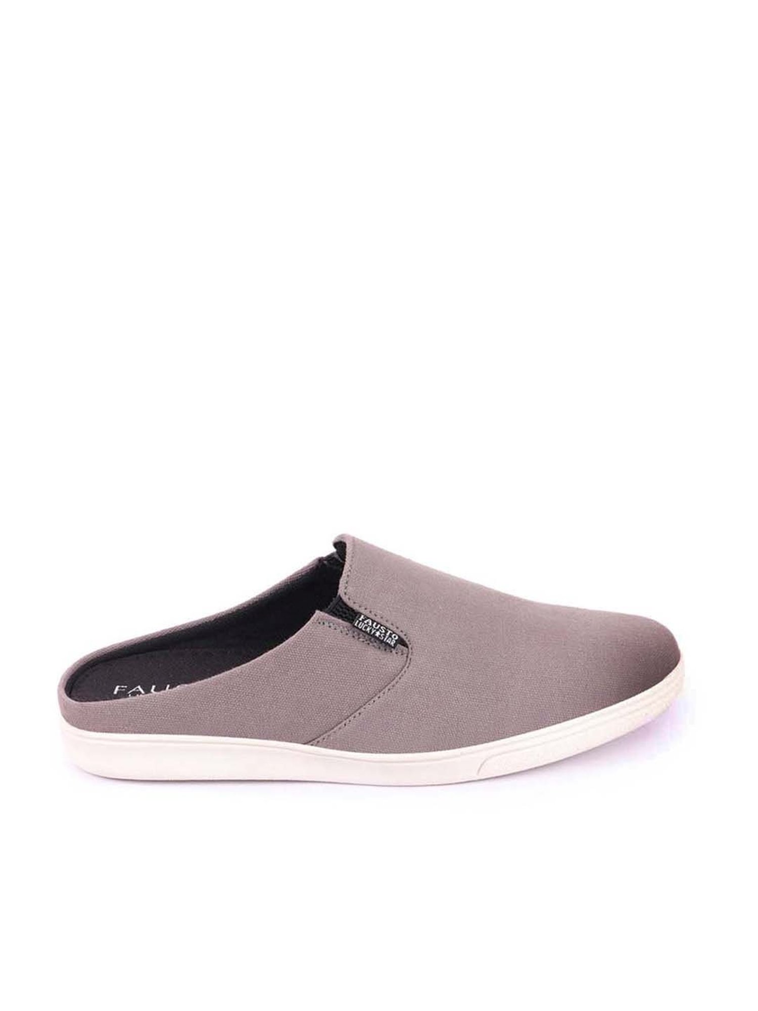 Fausto Men's Grey Mule Shoes