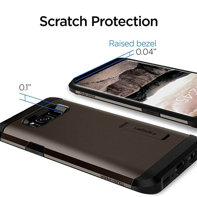 Tough Armor Designed for Samsung Galaxy S8 Case 2017 Gunmetal