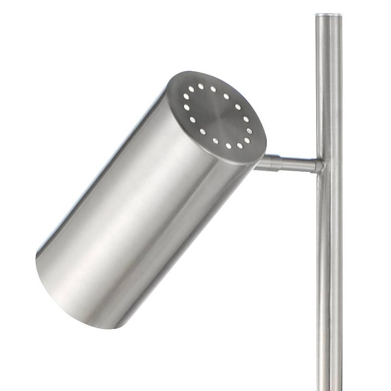 Possini Euro Design Possini Euro Canasta Brushed Nickel Trac Tree Floor Lamp