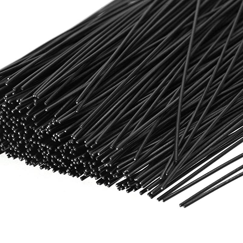 Metallic Twist Ties 100mmx18mm Plastic Black Cable Cord Ties 500pcs