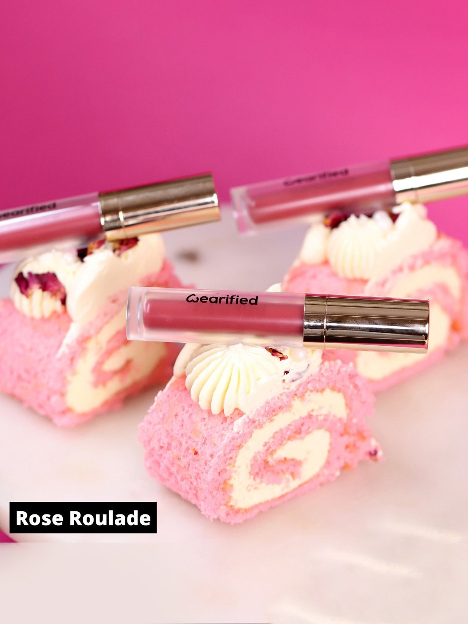 Wearified Lip Frosting Matte Liquid Lipstick Rose Roulade - 4.7 ml