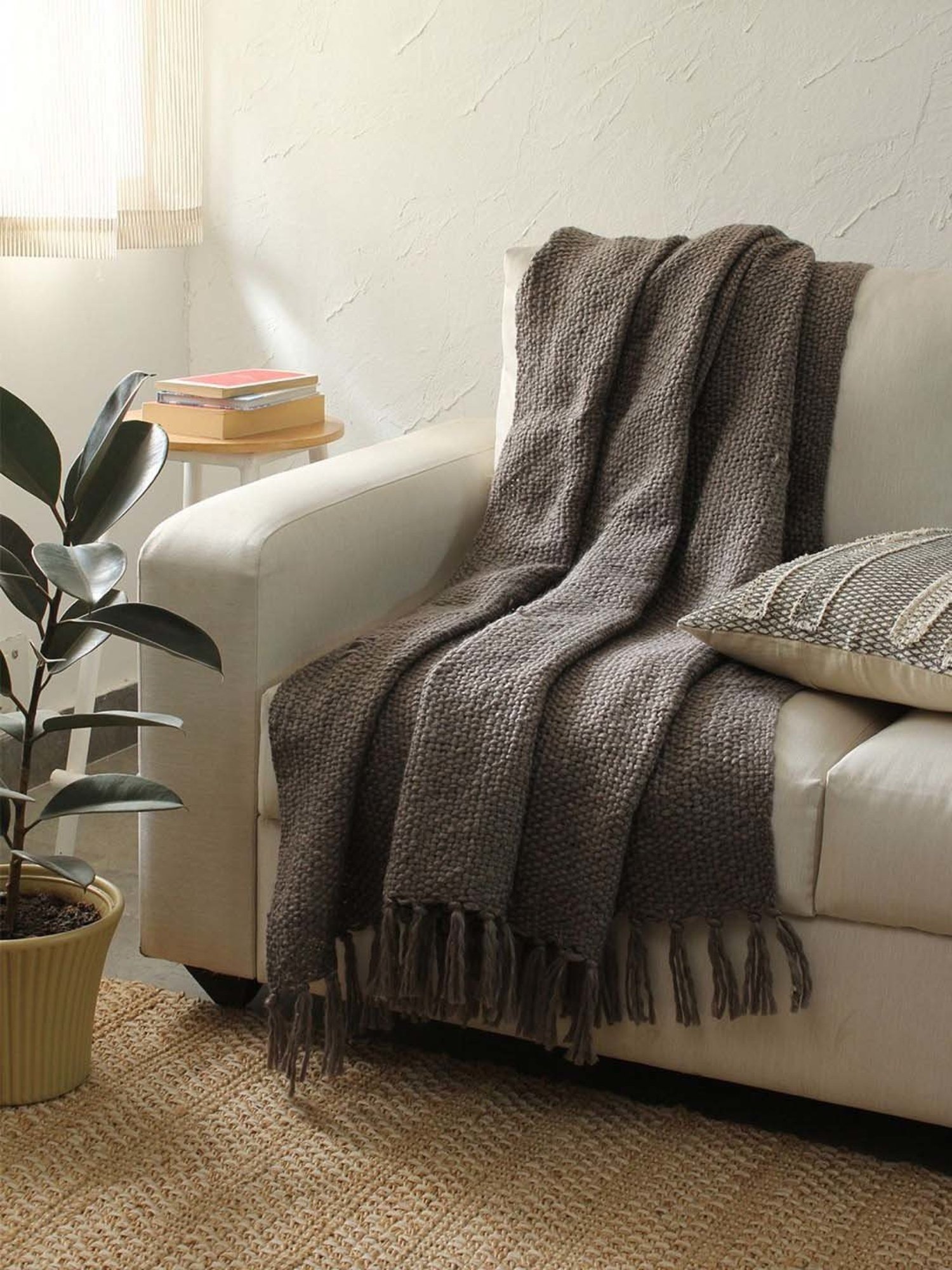 House This Grey Acrylic Throw
