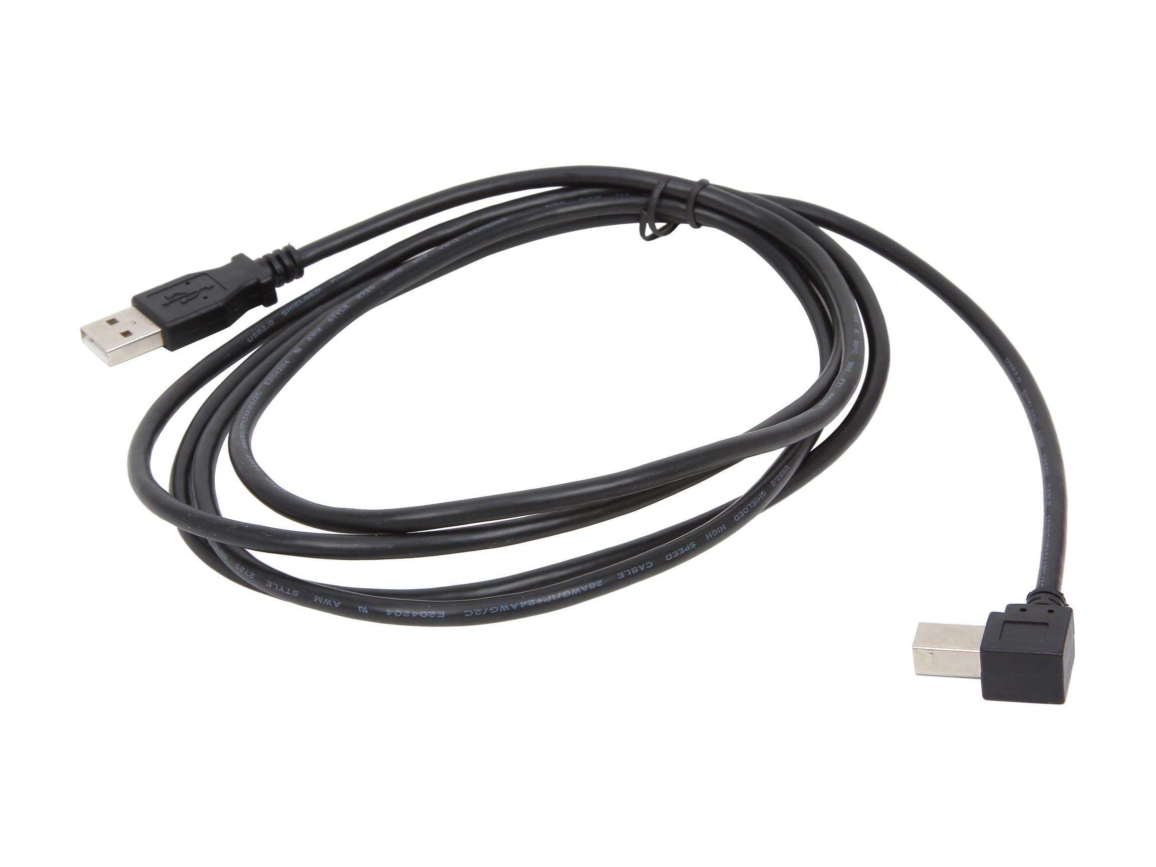 StarTech.com USBAB3ML USB 2.0 A to Left Angle B Cable - M/M