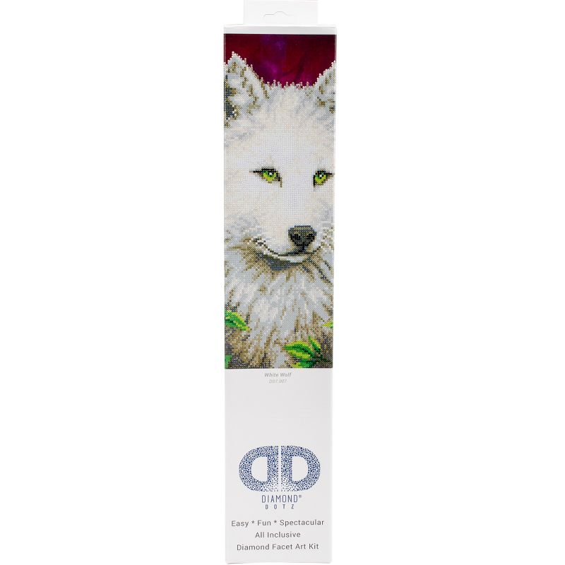 Diamond Dotz Diamond Embroidery Facet Art Kit 23"X19"-White Wolf