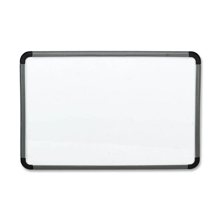 Iceberg Dry-Erase Board w/ Accessory Tray 24"x36" Charcoal Frame 37037