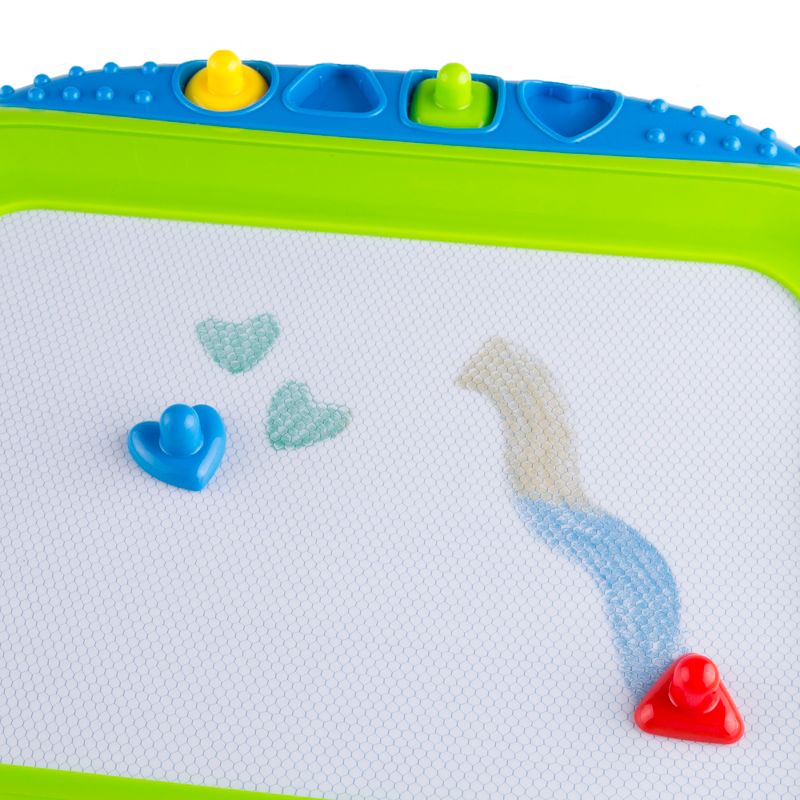 Magnetic Drawing Board with Pen, Eraser & 4 Stamps by Hey! Play!