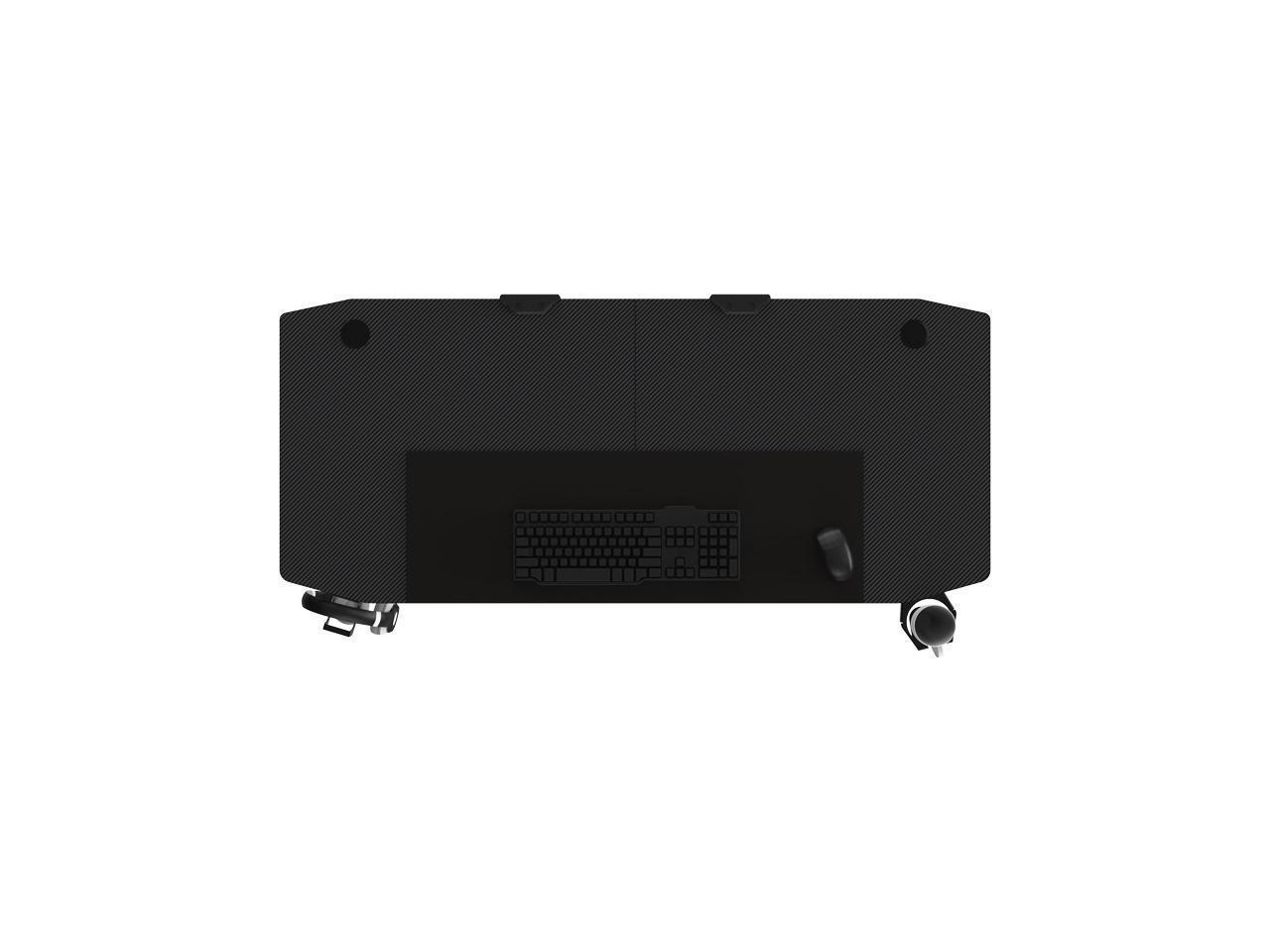 Computer Desk 55" E-Sports Gaming Desk E-Sports  Table with Large Size Ergonomic Surface and K-Shaped Heavy Duty Construction with Cup Holder Headphone Hook & 2 Cable Management Holes