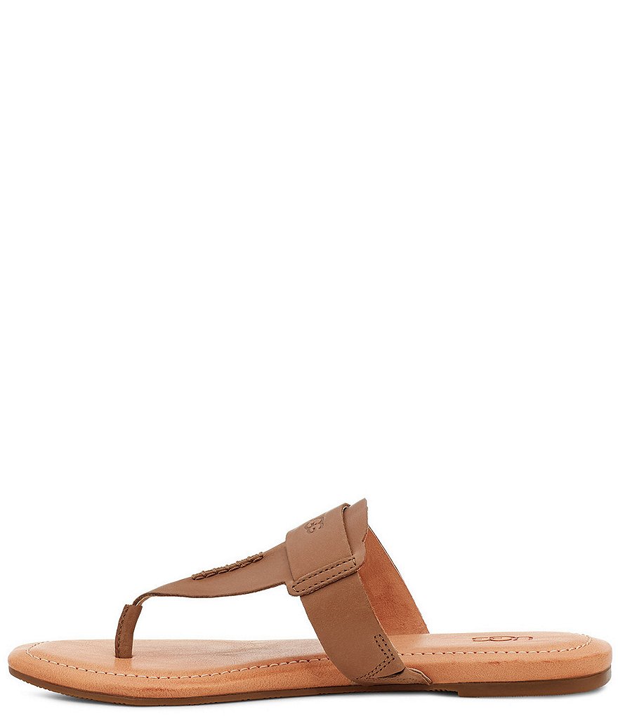 UGG&reg; Gaila Leather Thong Sandals