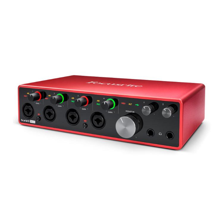 Focusrite Scarlett 18i8 3rd Gen 18x8 USB Audio Interface with XLR and TRS Cables