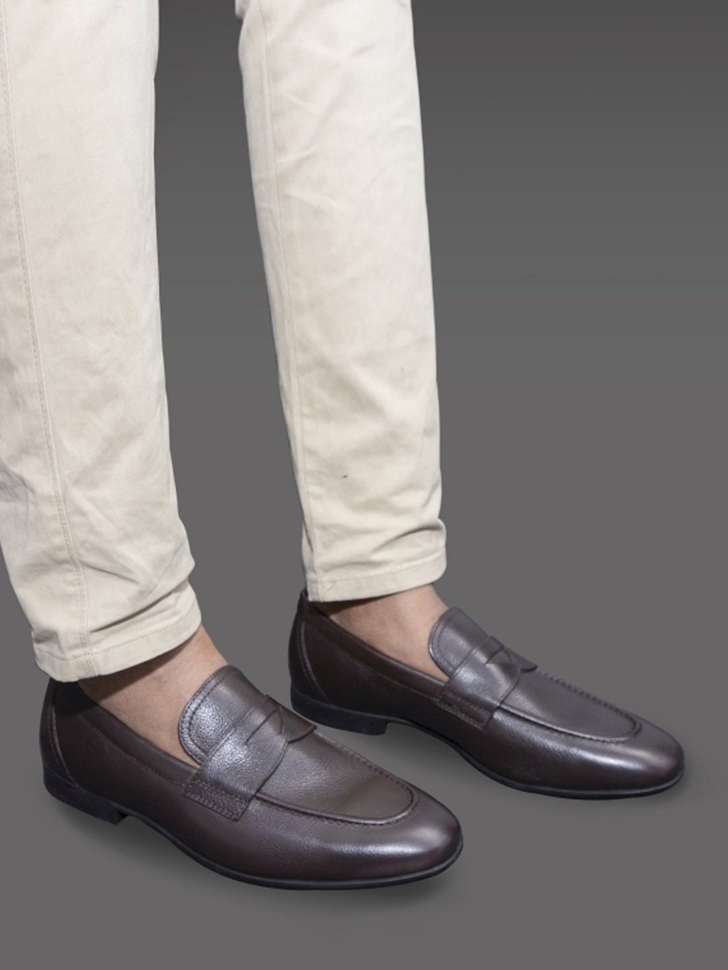 Geox Men's U Sapienza Brown Loafers