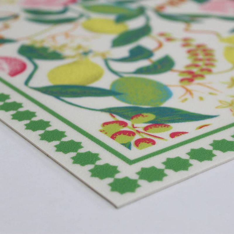 Tempaper 1'8"x2'6" Citrus Indoor/Outdoor Vinyl Floor Rug