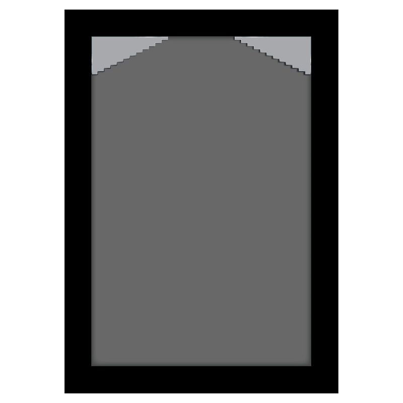 11" x 14" Matted to 8" x 10" Frame Black - Gallery Solutions