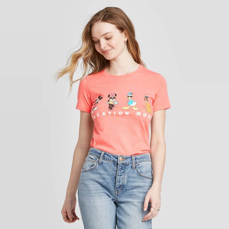 Women's Spring Break 'Vacation Mode' Short Sleeve T-Shirt - Pink S