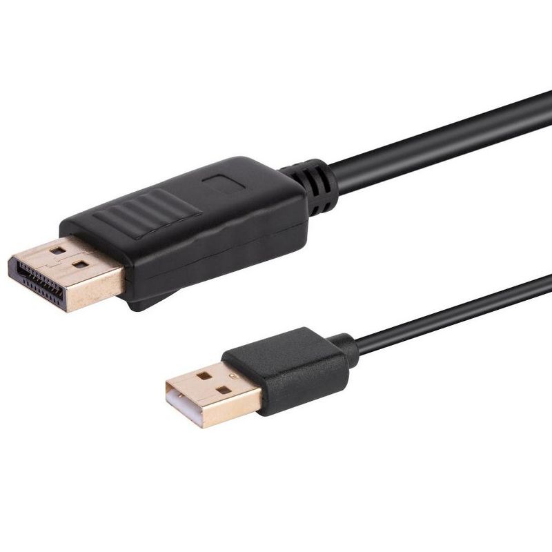 Monoprice HDMI to Displayport 1.2a Cable - 6 Feet | 4K@60Hz, For Blu-ray Disc Player, Video Game Console, Apple TV, Laptop Computer, Compatible with