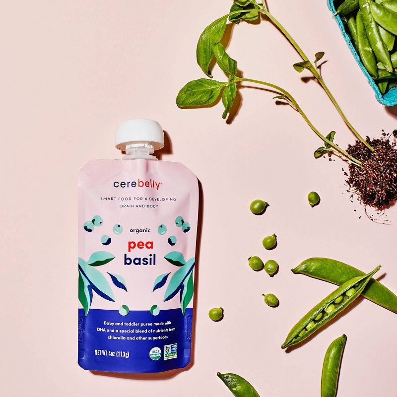 Cerebelly Clean Label Project Purity Award Winning, 8-9 Months Organic Baby Food  Variety pk